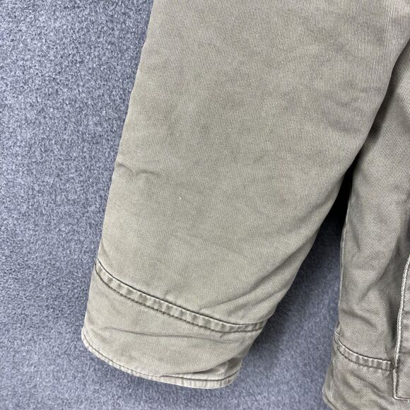 Billabong Jacket Mens Medium Green Hooded Full Zip Lined Parka Outdoor Coat Camo - Picture 8 of 16